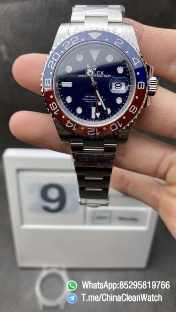 Clean Factory Rolex CF GMT Master II 126719BLRO Midnight Blue Dial Red Blue Ceramic Bezel 904L Oystersteel Oyster Bracelet SA3285 Movement 01