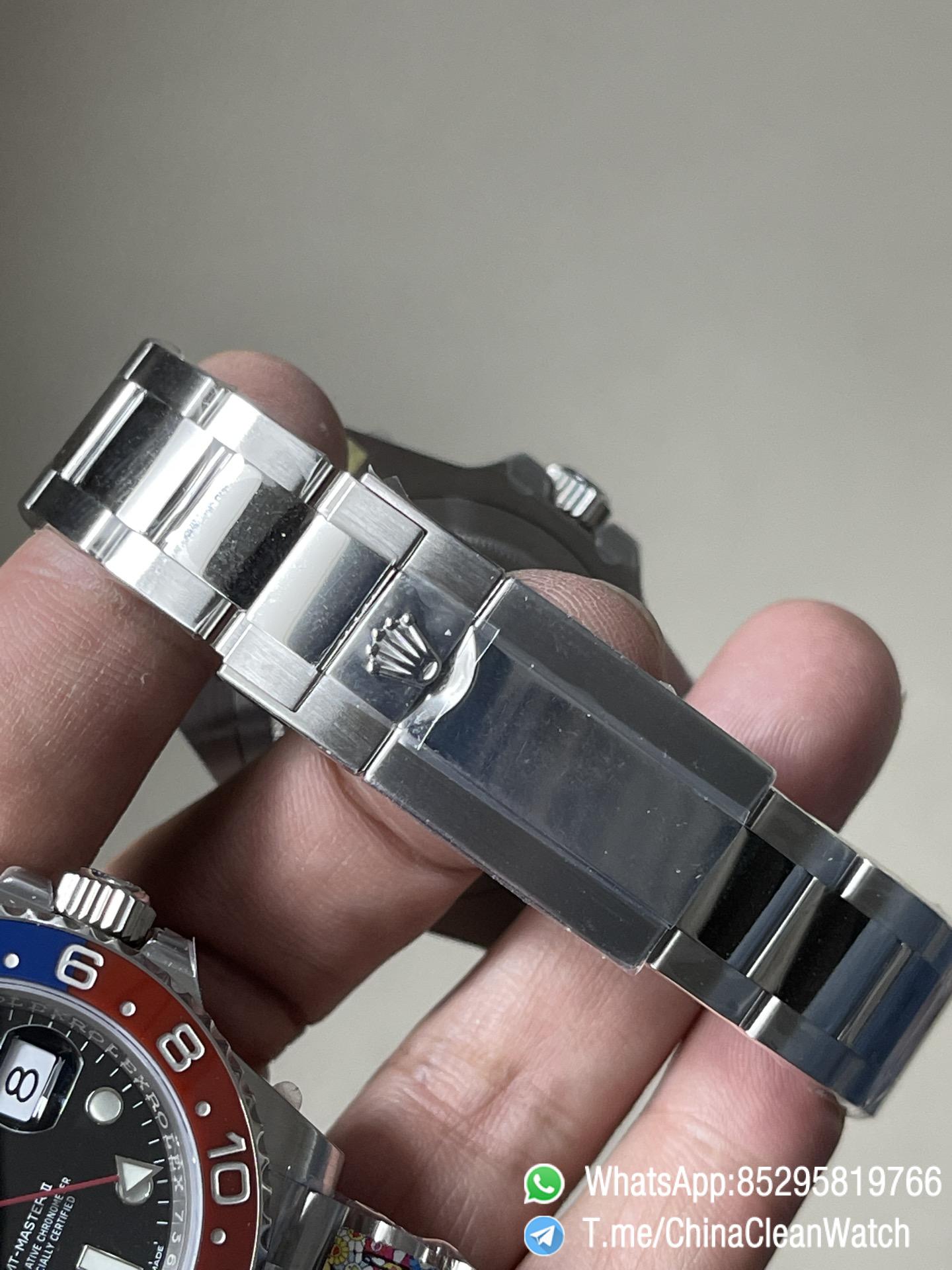 Clean Factory Rolex CF GMT Master II 126719BLRO Midnight Blue Dial Red Blue Ceramic Bezel 904L Oystersteel Oyster Bracelet SA3285 Movement 14