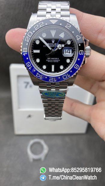 Clean Factory GMT Master II 126710BLNR Batgirl Blue Black Ceramic Bezel Black Dial DD3285 72 Hours Power Reserve CHS Jubilee Bracelet