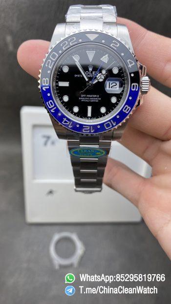Clean Factory GMT Master II 126710BLNR Batman Blue Black Ceramic Bezel Black Dial DD3285 CHS Oyster Bracelet