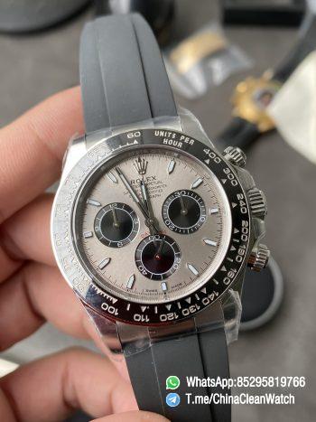 Clean Factory Watch Rolex Daytona 126519 Grey Dial 904L Stainless Steel Oysterflex Strap SH4131 Movement 72 Hours Power Reserve 01
