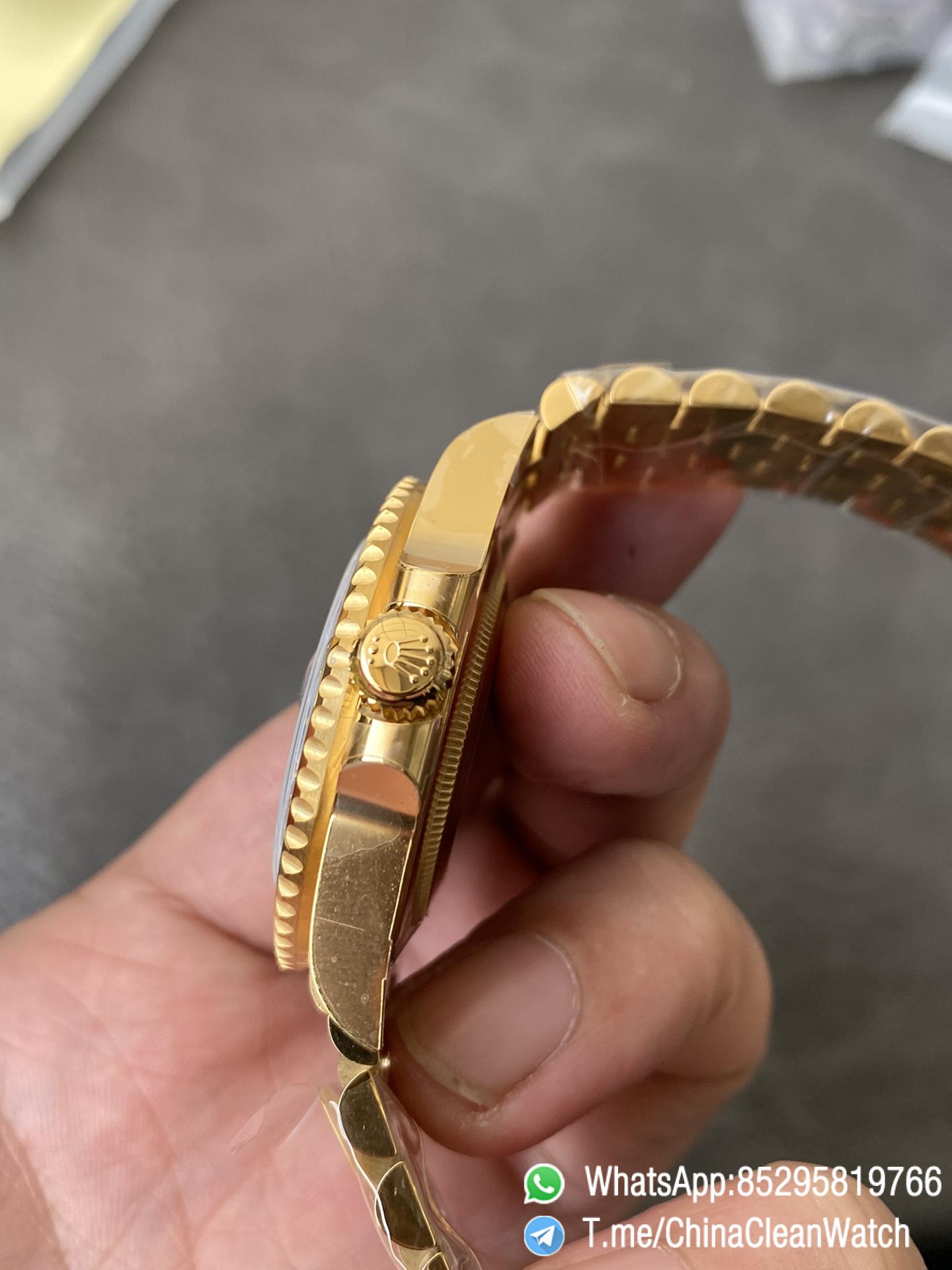 CF Rolex Clean Factory GMT Master II 126718GRNR Full Yellow Gold Black Grey Bezel Black Dial Jubilee Bracelet DD3285 Movement 05 CF Rolex Clean Factory GMT Master II 126718GRNR Full Yellow Gold Black Grey Bezel Black Dial Jubilee Bracelet DD3285 Movement 05