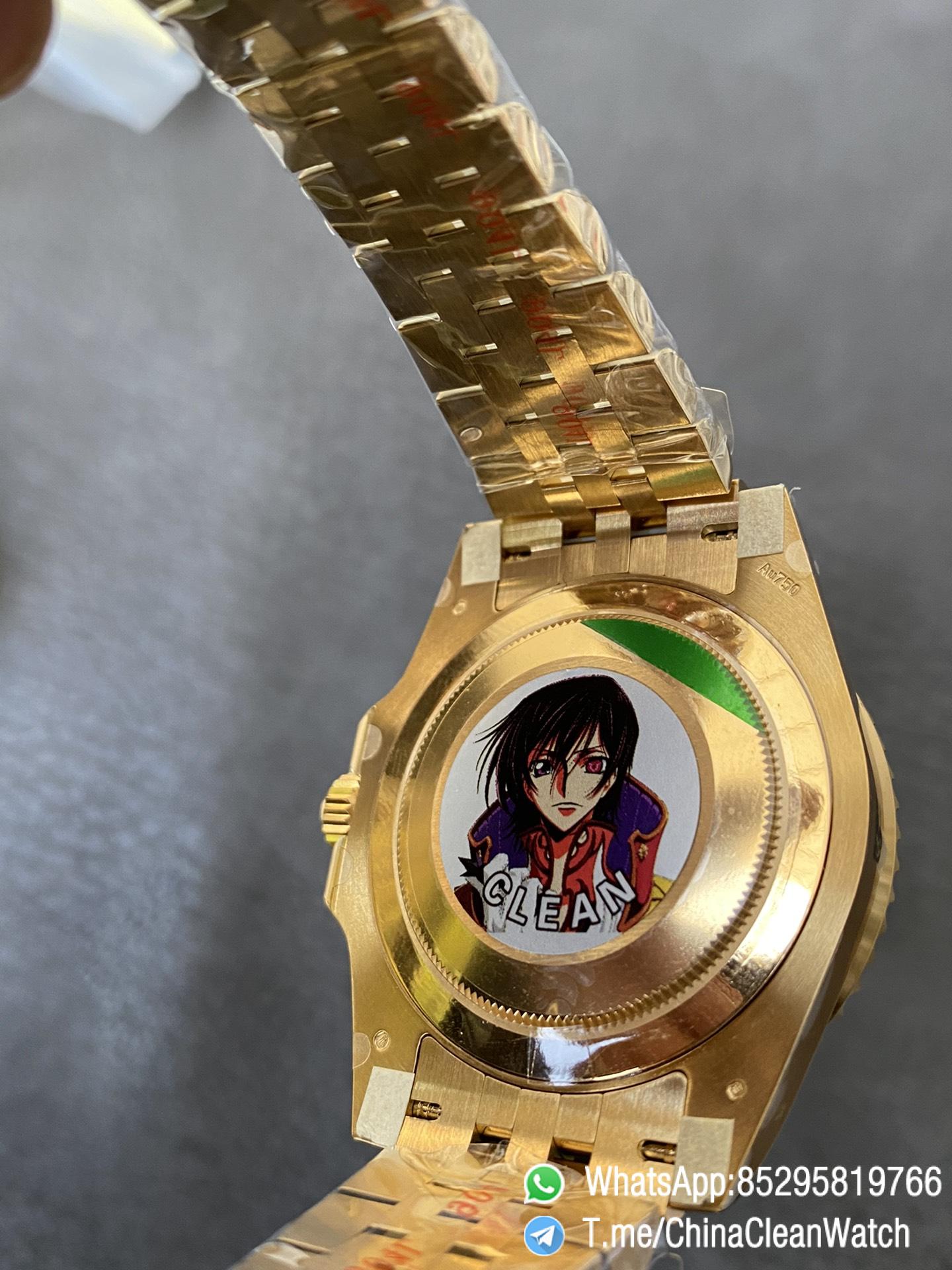 CF Rolex Clean Factory GMT Master II 126718GRNR Full Yellow Gold Black Grey Bezel Black Dial Jubilee Bracelet DD3285 Movement 07 CF Rolex Clean Factory GMT Master II 126718GRNR Full Yellow Gold Black Grey Bezel Black Dial Jubilee Bracelet DD3285 Movement 07