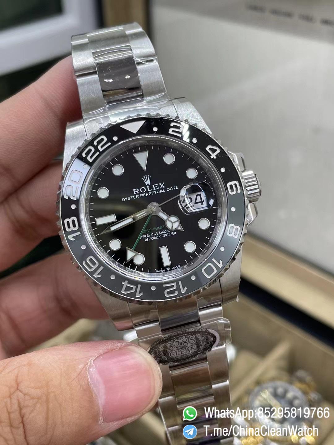 Clean Factory GMT Master II 126710GRNR Black Gray Ceramic Bezel 904L Oystersteel Oyster Strap DD3285 Movement 01 Clean Factory GMT Master II 126710GRNR Black Gray Ceramic Bezel 904L Oystersteel Oyster Strap DD3285 Movement 01