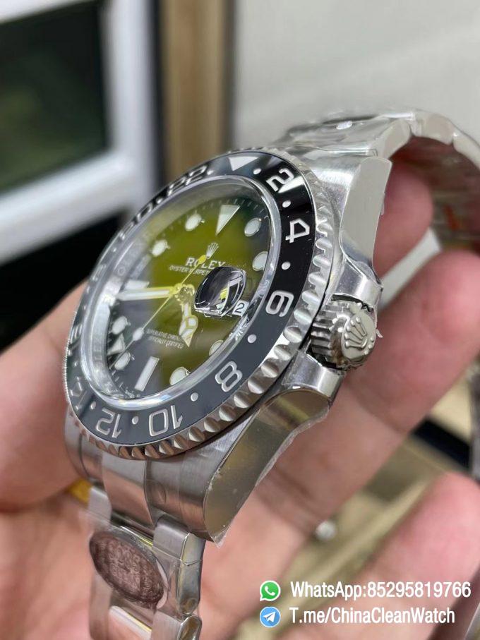 Clean Factory GMT Master II 126710GRNR Black Gray Ceramic Bezel 904L Oystersteel Oyster Strap DD3285 Movement 04