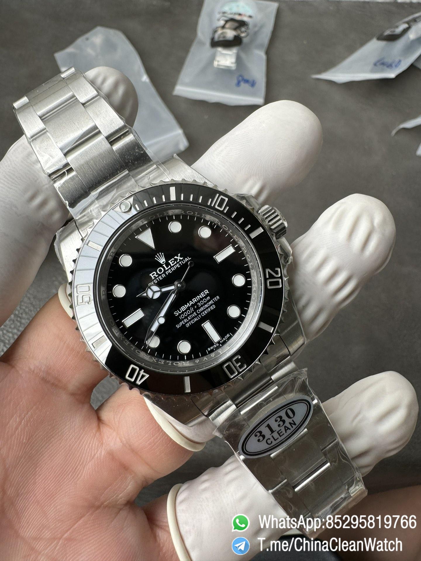 Clean Factory Watch Submariner 114060 No Date Black Ceramic Black Dial 904L Steel VR3130 Movement 03 Clean Factory Watch Submariner 114060 No Date Black Ceramic Black Dial 904L Steel VR3130 Movement 03