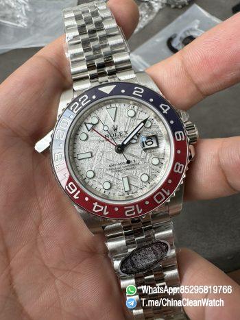 Clean Factory Watches GMT Master II 126719 BLRO Blue Red Ceramic Bezel Meteorite Dial Deep Sapphire Crystal DD3285 02
