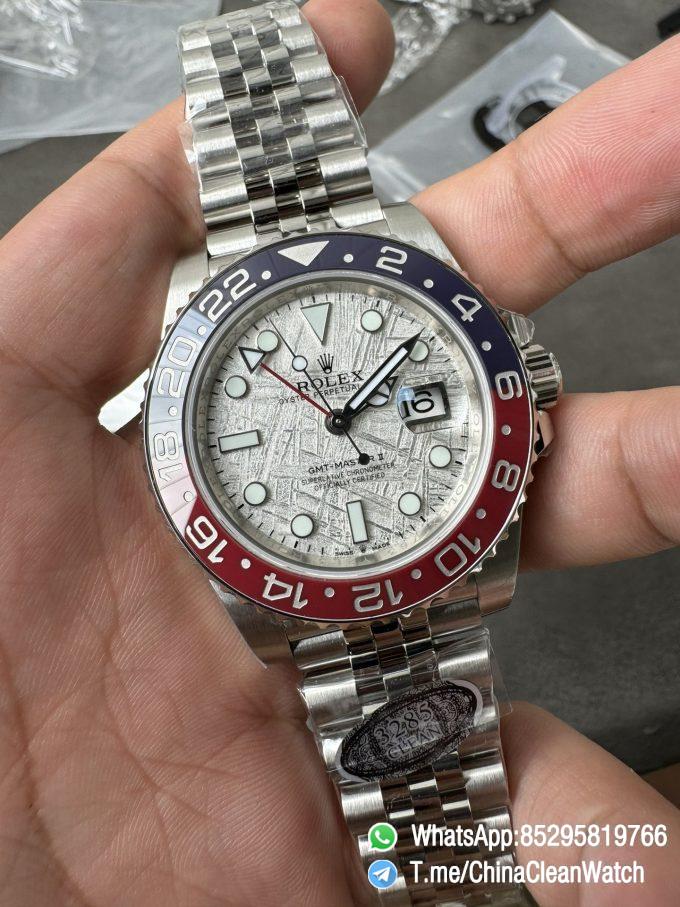 Clean Factory Watches GMT Master II 126719 BLRO Blue Red Ceramic Bezel Meteorite Dial Deep Sapphire Crystal DD3285 02