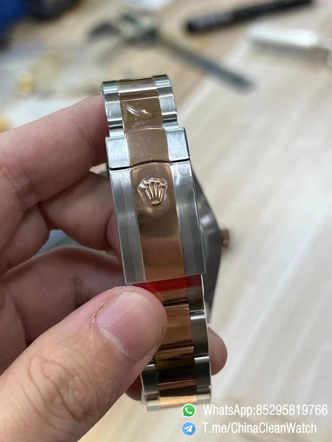 Clean Factory Watches Rolex DateJust 41mm 126331 0001 Rose Gold Bezel Chocolate Dial Oyster Bracelet 3235 Movement 05 Clean Factory Watches Rolex DateJust 41mm 126331 0001 Rose Gold Bezel Chocolate Dial Oyster Bracelet 3235 Movement 05