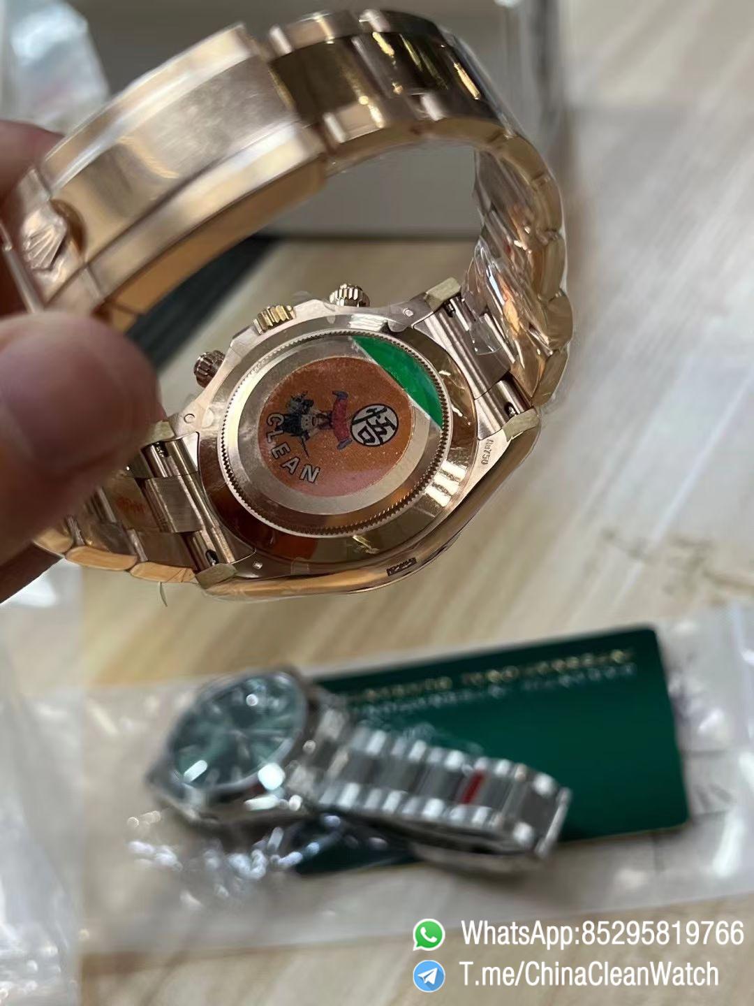 Clean Factory Daytona 116505 Rose Gold Case Bracelet Silver Dail Black Chrono Dial DD4130 Superclone Movement 05 Clean Factory Daytona 116505 Rose Gold Case Bracelet Silver Dail Black Chrono Dial DD4130 Superclone Movement 05