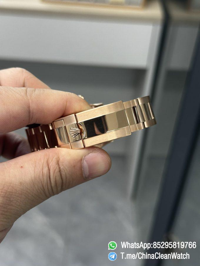Clean Factory Daytona M116505 0010 Rose Gold Case Bracelet White Dail DanDong Superclone 4130 Movement 06