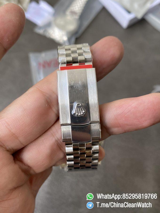 Clean Factory Rolex DateJust 41 126334 Bright Blue Fluted Motif Dial on Jubilee Bracelet Superclone 3235 Movement 09