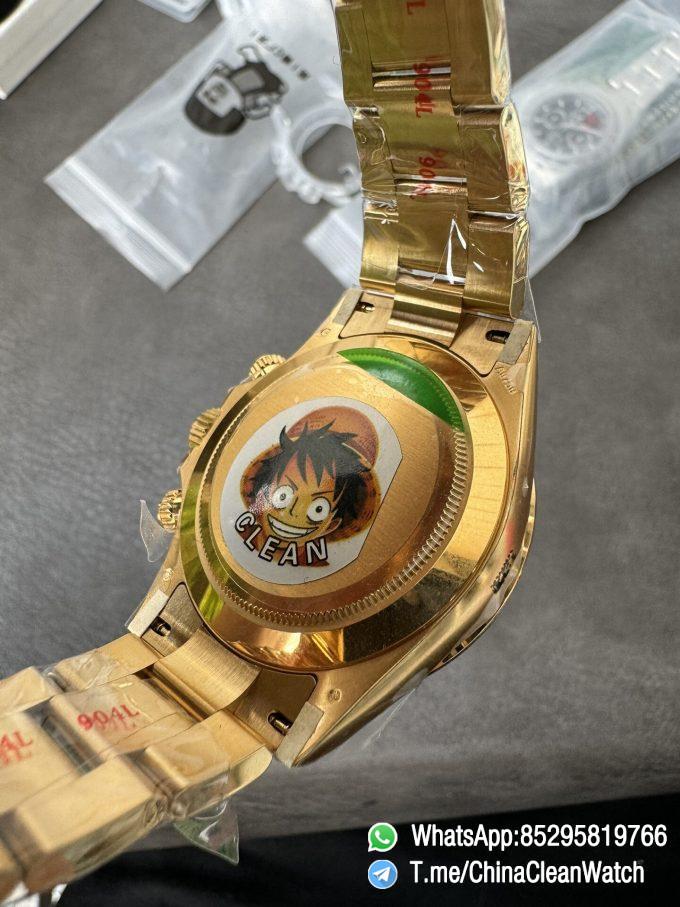Clean Factory Daytona 116508 Yellow Gold Case Bracelet Black Dial with Yellow Sub Dial Red Chrono Second Hand DD4131 Movement 07
