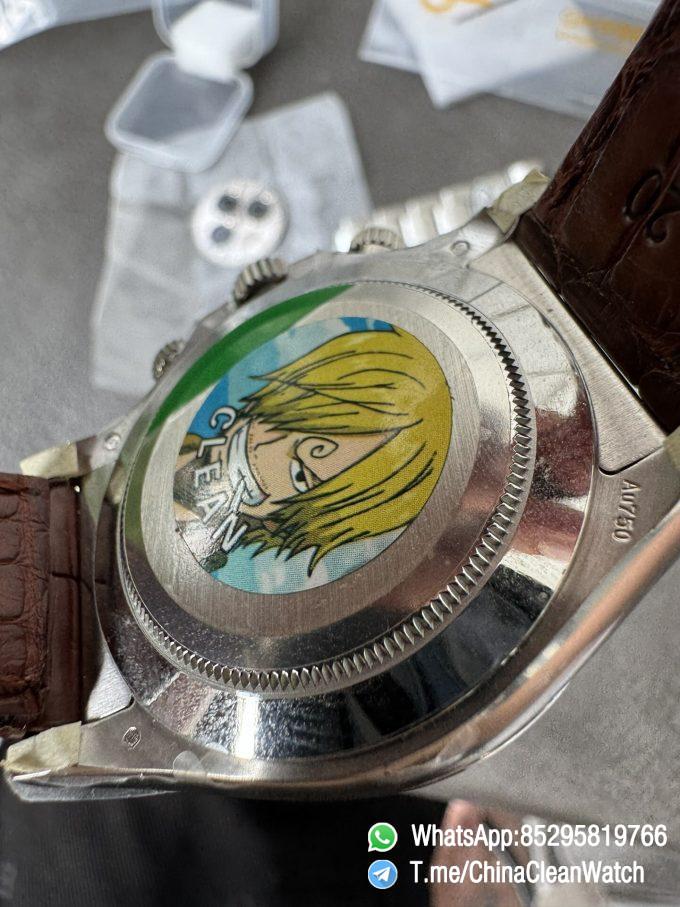 Clean Factory Daytona 116519 Tahitian MOP Dial with Diamonds Markers DD 4130 Movement Alligator Leather Strap 07