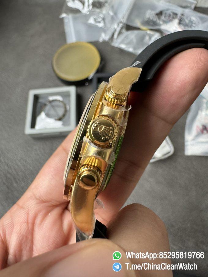 Clean Factory Rolex Daytona Eye Of The Tiger 116588TBR Wrapped 18K Yellow Gold Diamonds Dial Bezel DD4130 Movement 05