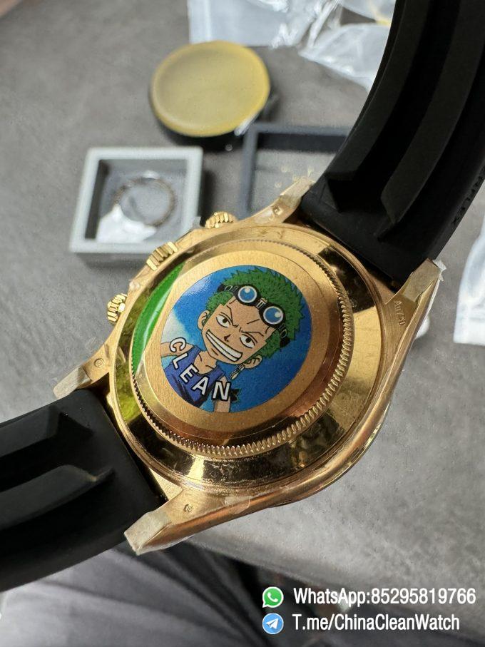 Clean Factory Rolex Daytona Eye Of The Tiger 116588TBR Wrapped 18K Yellow Gold Diamonds Dial Bezel DD4130 Movement 07