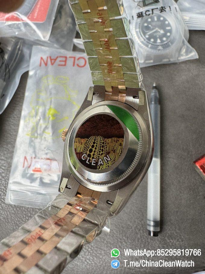 Clean Factory DateJust 36mm 126231 Wimbledon 904L Steel Grey Dial Green Roman Marker Two Tone Jubilee Bracelet SH3235 Movement 08