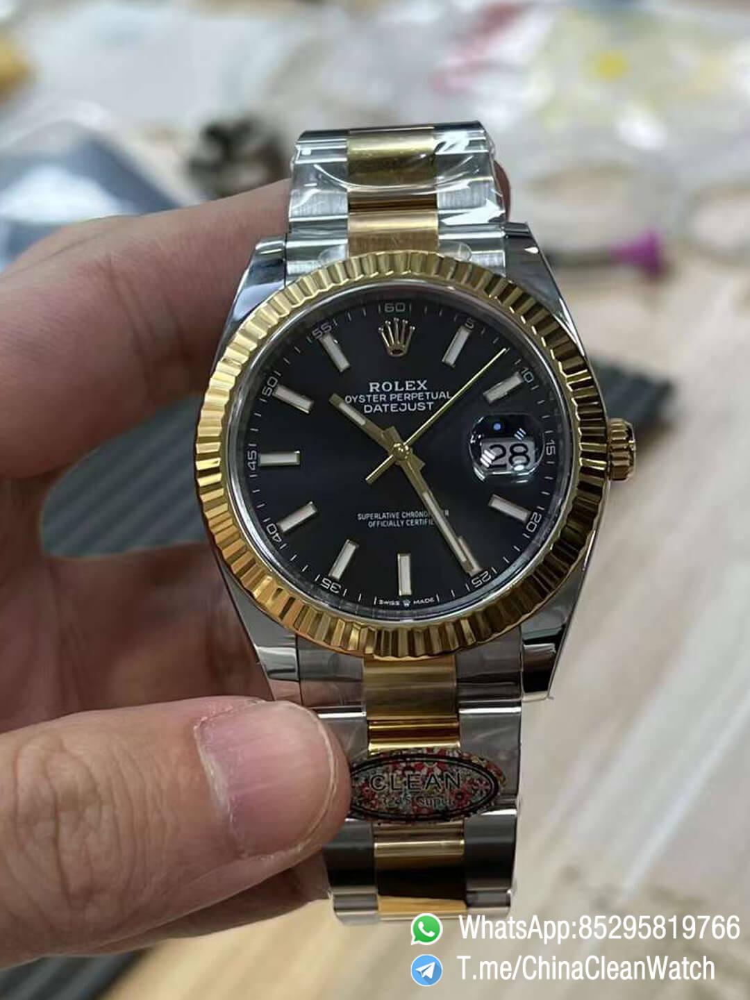 Clean Factory Datejust 41mm 126333 Black Dial Yellow Gold Bezel 904L Steel Two Tone Oyster Bracelet SH3235 Movement 00 Clean Factory Datejust 41mm 126333 Black Dial Yellow Gold Bezel 904L Steel Two Tone Oyster Bracelet SH3235 Movement 00