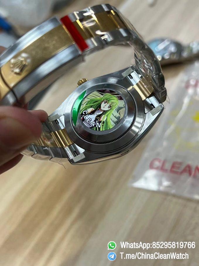 Clean Factory Datejust 41mm 126333 Black Dial Yellow Gold Bezel 904L Steel Two Tone Oyster Bracelet SH3235 Movement 05