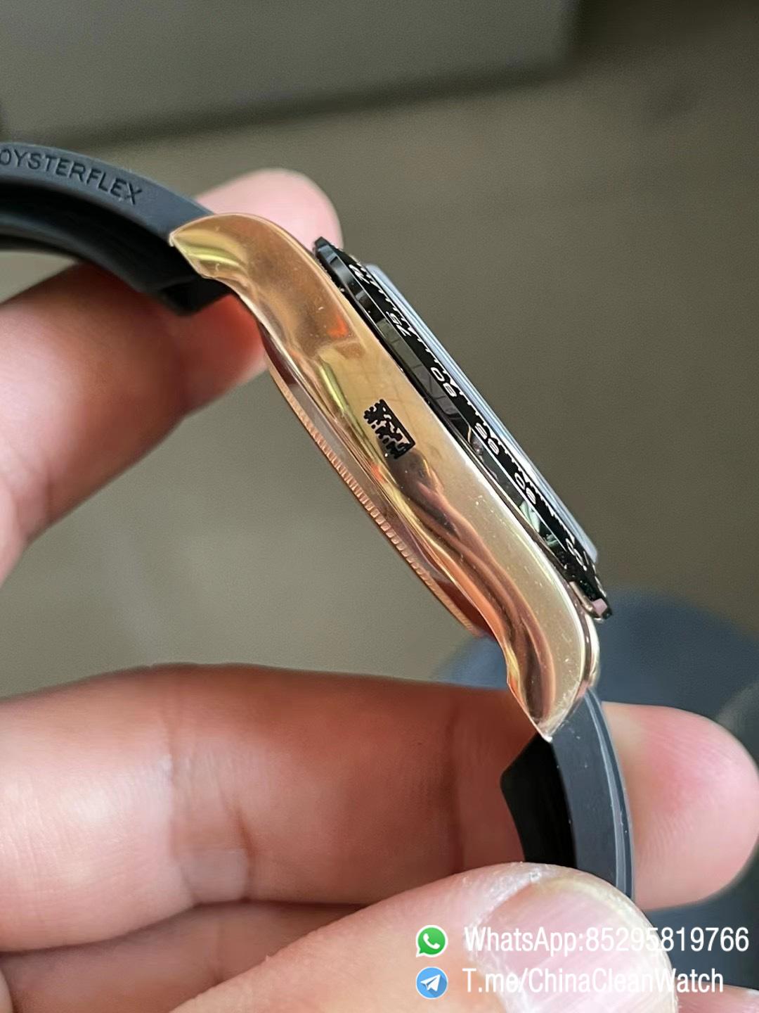 Clean Factory Daytona 116515LN Rose Gold Case Chocolate Dial with Black Number Markers Blacek Ceramic Bezel DD4130 Oysterflex Strap 06 Clean Factory Daytona 116515LN Rose Gold Case Chocolate Dial with Black Number Markers Blacek Ceramic Bezel DD4130 Oysterflex Strap 06