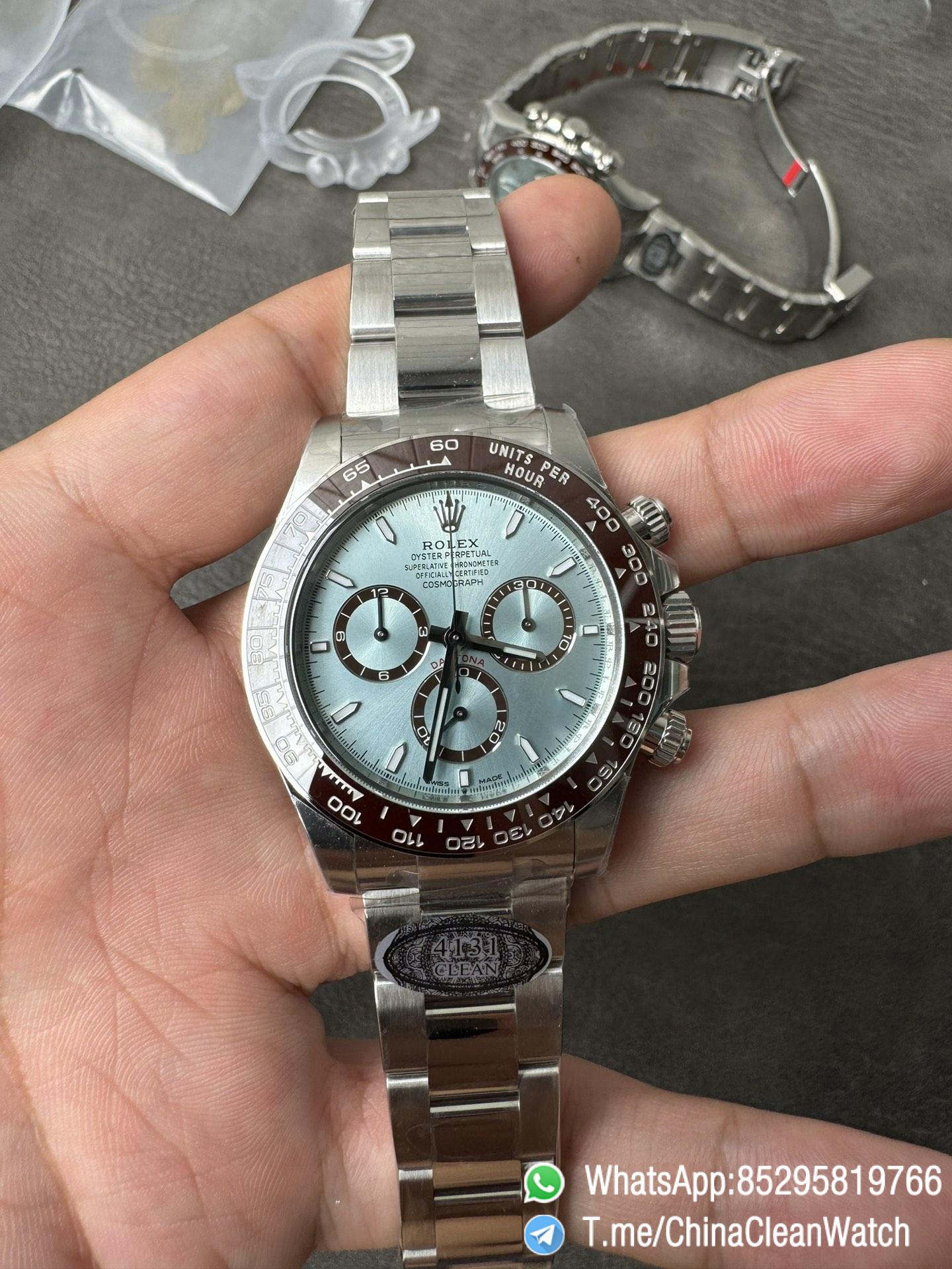 Clean Factory Daytona 126506 ICE Blue Dial Brown Ceramic Bezel SH4131 Movement 72 Hours Power Reserve 02 Clean Factory Daytona 126506 ICE Blue Dial Brown Ceramic Bezel SH4131 Movement 72 Hours Power Reserve 02