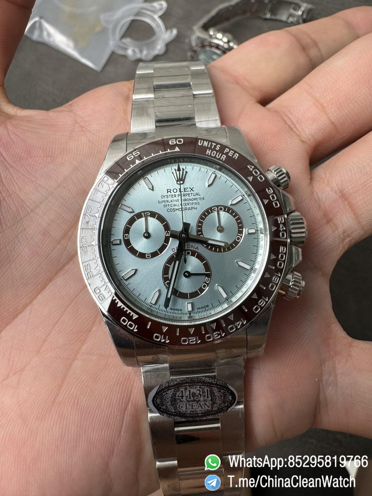 Clean Factory Daytona 126506 ICE Blue Dial Brown Ceramic Bezel SH4131 Movement 72 Hours Power Reserve 06 Clean Factory Daytona 126506 ICE Blue Dial Brown Ceramic Bezel SH4131 Movement 72 Hours Power Reserve 06