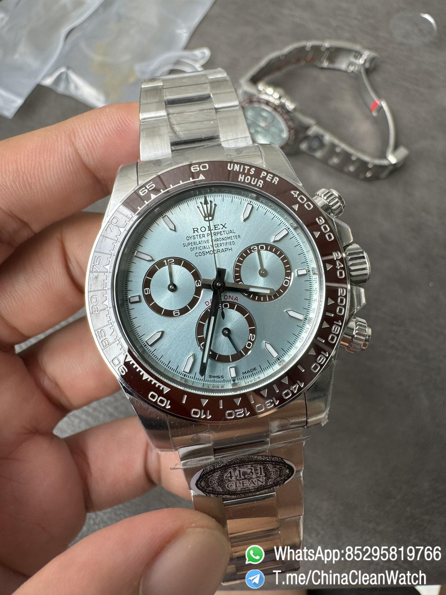 Clean Factory Daytona 126506 ICE Blue Dial Brown Ceramic Bezel SH4131 Movement 72 Hours Power Reserve 07 Clean Factory Daytona 126506 ICE Blue Dial Brown Ceramic Bezel SH4131 Movement 72 Hours Power Reserve 07