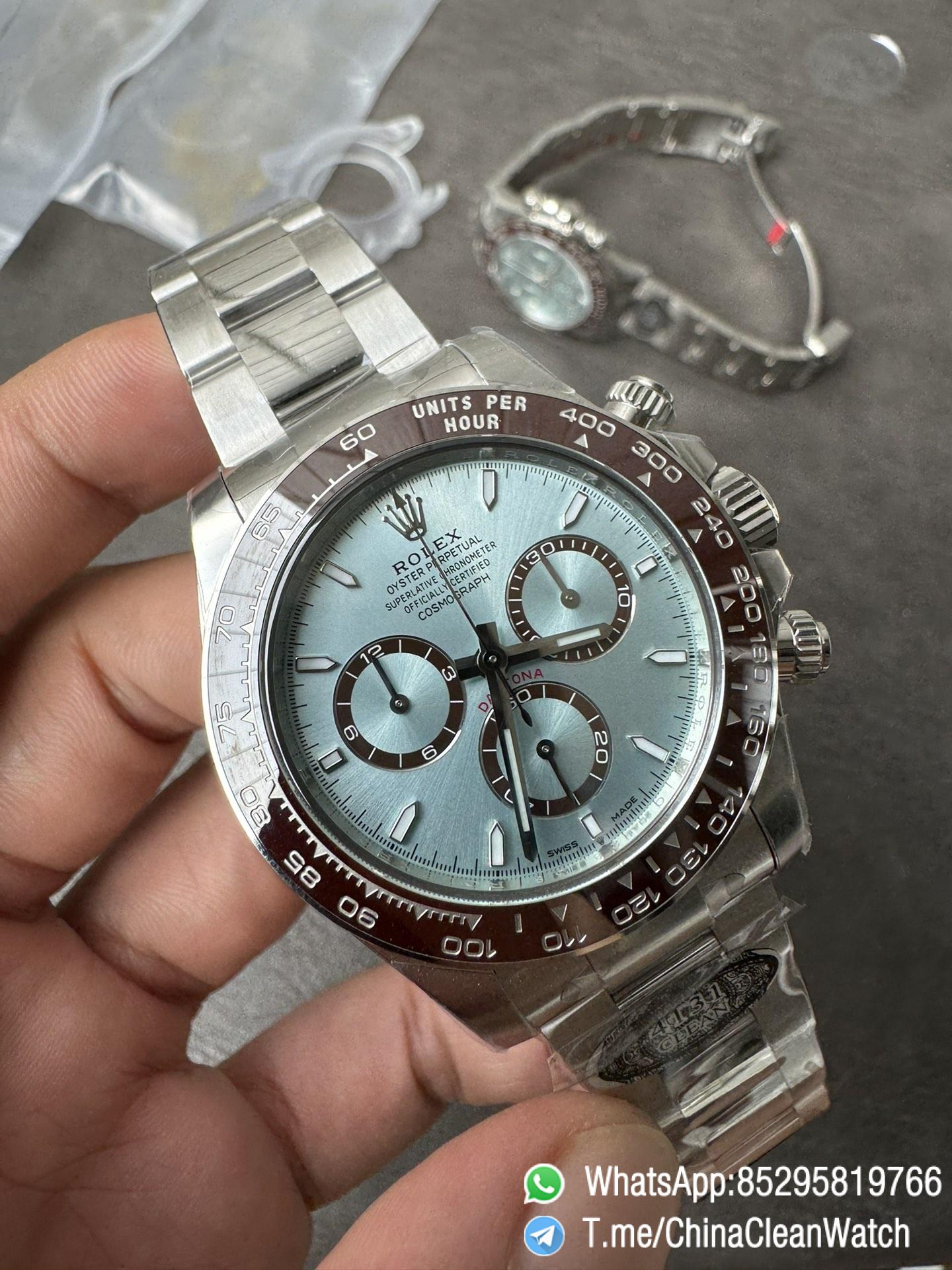 Clean Factory Daytona 126506 ICE Blue Dial Brown Ceramic Bezel SH4131 Movement 72 Hours Power Reserve 08 Clean Factory Daytona 126506 ICE Blue Dial Brown Ceramic Bezel SH4131 Movement 72 Hours Power Reserve 08