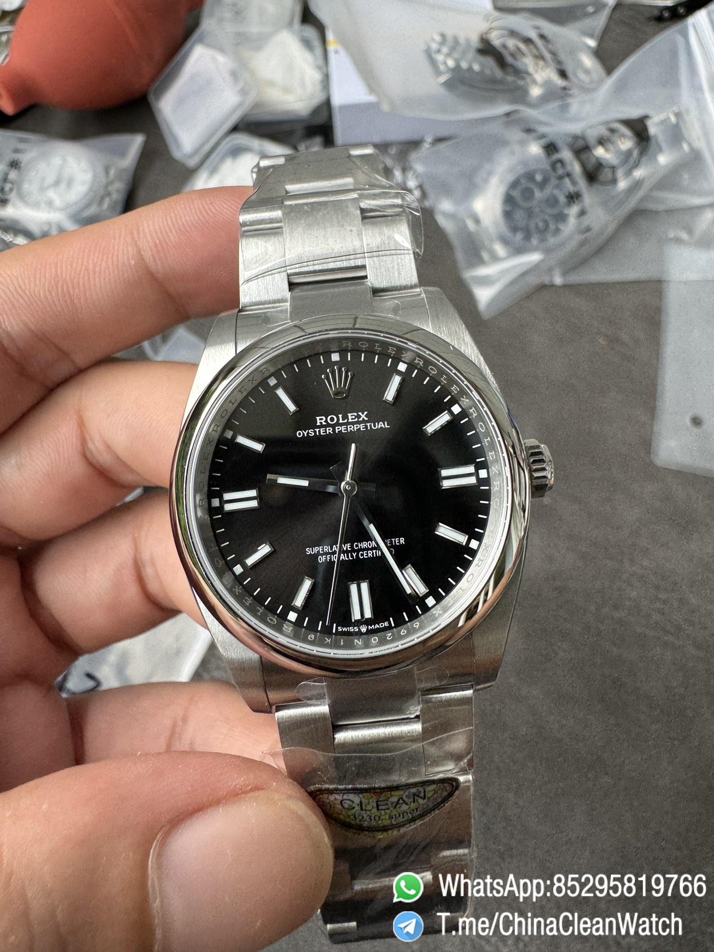 Clean Factory Oyster Perpetual 126000 36mm 904L Steel Black Dial VR3230 Movement 05 Clean Factory Oyster Perpetual 126000 36mm 904L Steel Black Dial VR3230 Movement 05