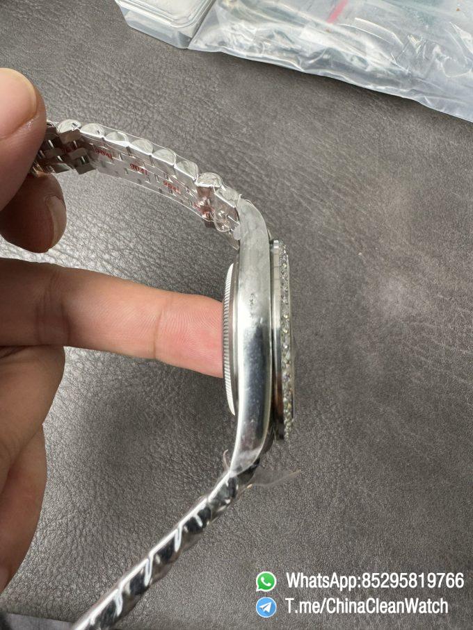 Clean Factory Rolex Datejust 126334 41mm MOP Dial Diamonds Bezel 904L Steel Jubilee Bracelet SH3235 Movement 07