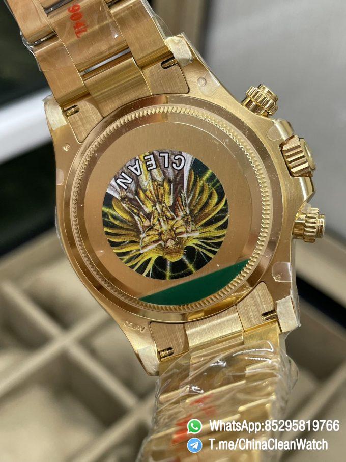 Clean Factory Daytona 126508 18K Yellow Gold Plated on Case Bracelet Yellow Gold Dial with Black Sub Dial SH4131 Movement 08