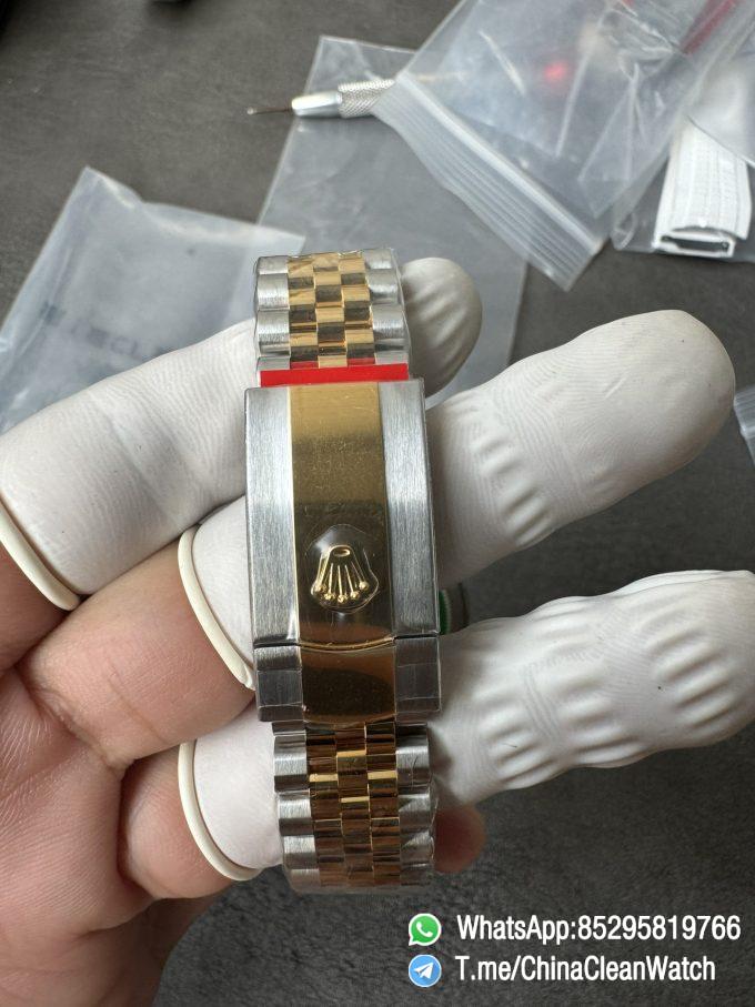 Clean Factory Rolex Datejust 36mm 126233 Yellow Gold Dial with Stick Markers Two Tone Yellow Gold Oystersteel Strap 09