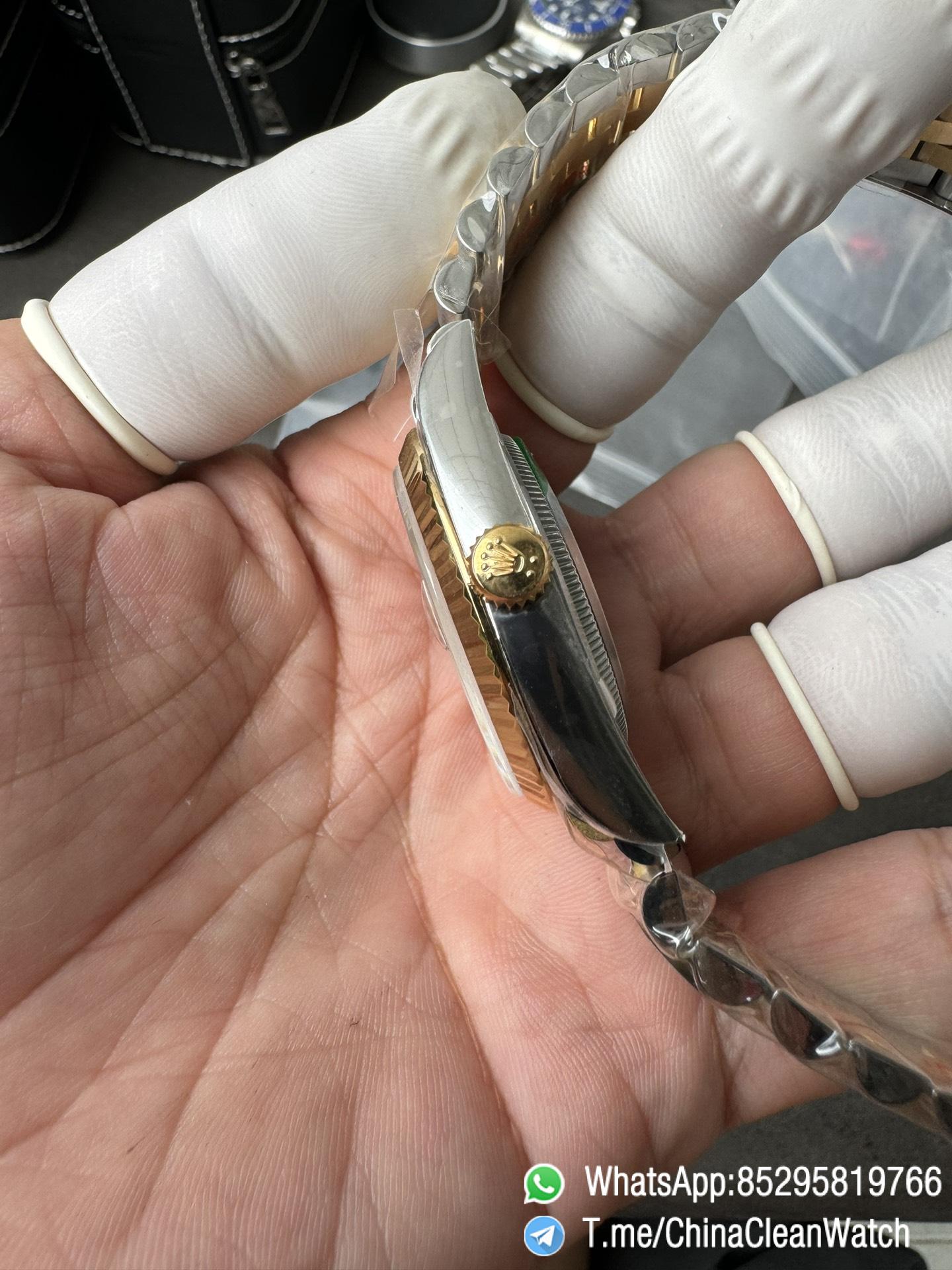 Clean Factory Rolex Datejust Wimbledon 36mm 126233 Grey Dial with Roma Markers Two Tone Yellow Gold Oystersteel Bracelet 07 Clean Factory Rolex Datejust Wimbledon 36mm 126233 Grey Dial with Roma Markers Two Tone Yellow Gold Oystersteel Bracelet 07