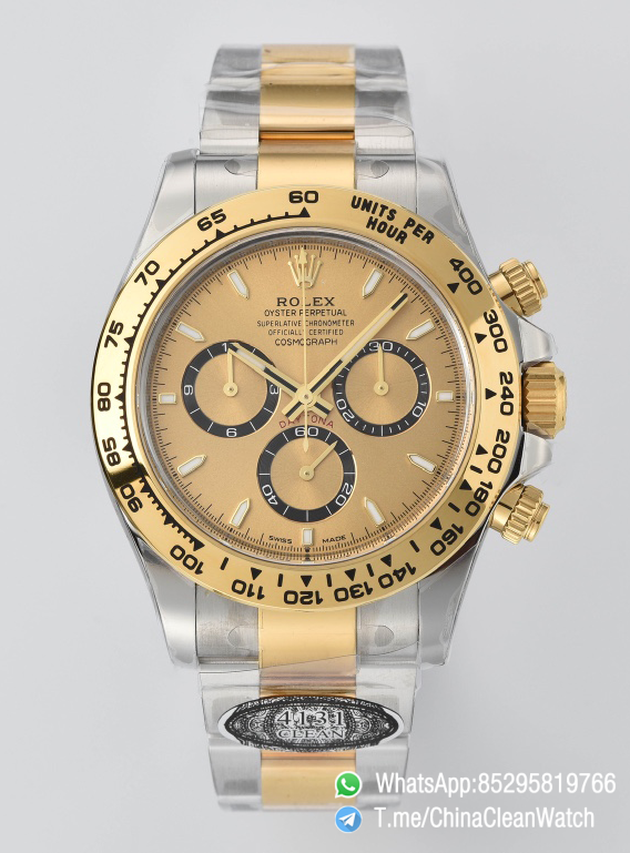 Clean Factory Daytona 126503 Golden Black Counter Ring Dial Oystersteel and Yellow Gold Bracelet Yellow Gold Bezel SH4131 Movement 00 Clean Factory Daytona 126503 Golden Black Counter Ring Dial Oystersteel and Yellow Gold Bracelet Yellow Gold Bezel SH4131 Movement 00