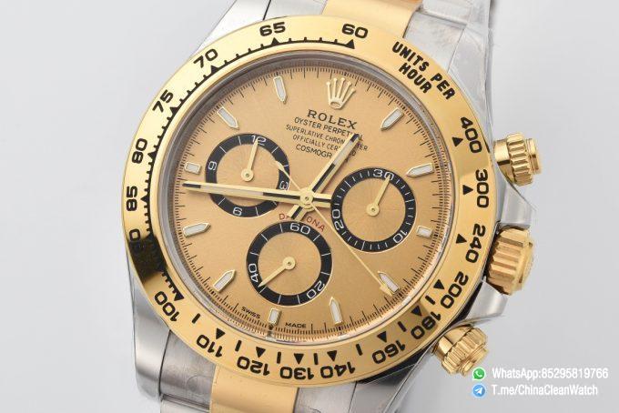 Clean Factory Daytona 126503 Golden Black Counter Ring Dial Oystersteel and Yellow Gold Bracelet Yellow Gold Bezel SH4131 Movement 02