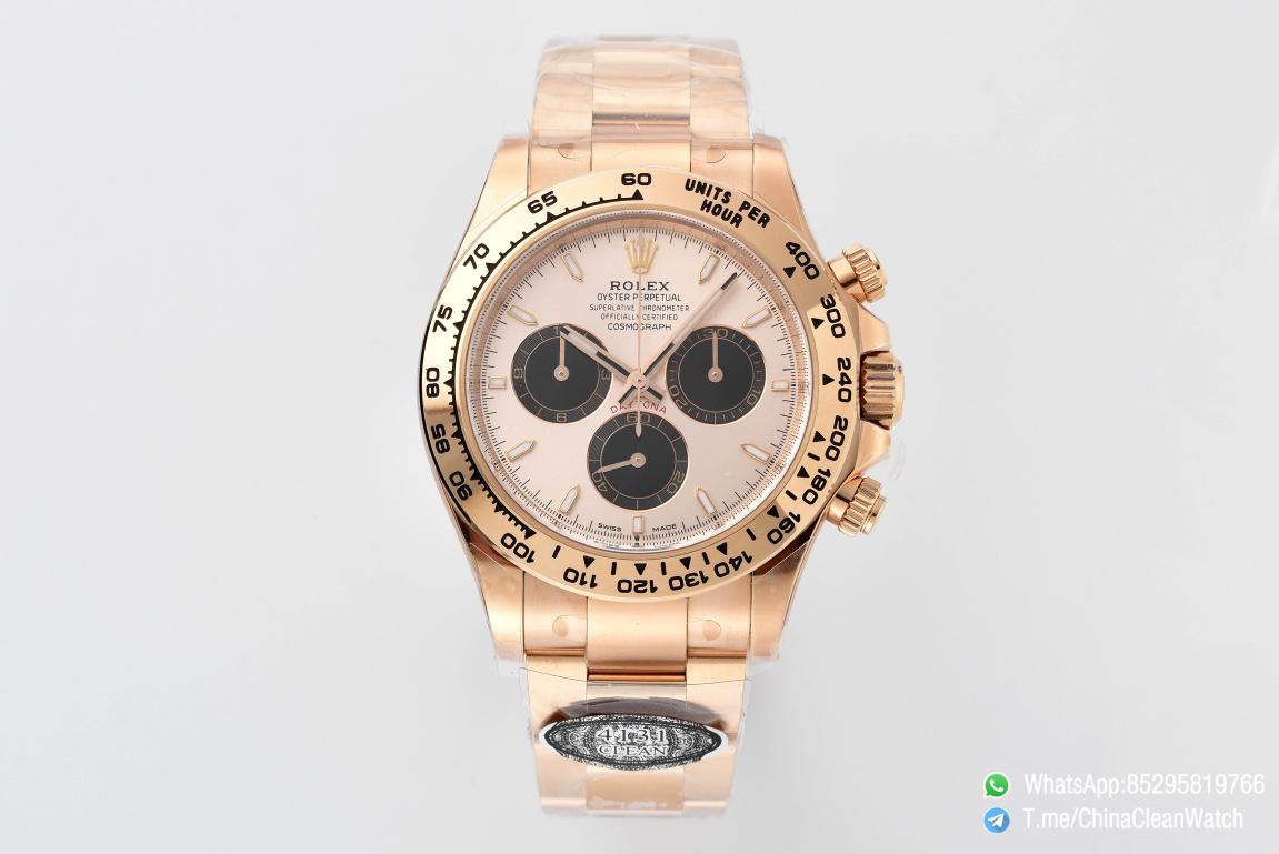 Clean Factory Rolex Daytona 126505 Rose Gold Case Bracelet Rose Gold Dial with Black Sub Dial SH4131 Movement 01 Clean Factory Rolex Daytona 126505 Rose Gold Case Bracelet Rose Gold Dial with Black Sub Dial SH4131 Movement 01