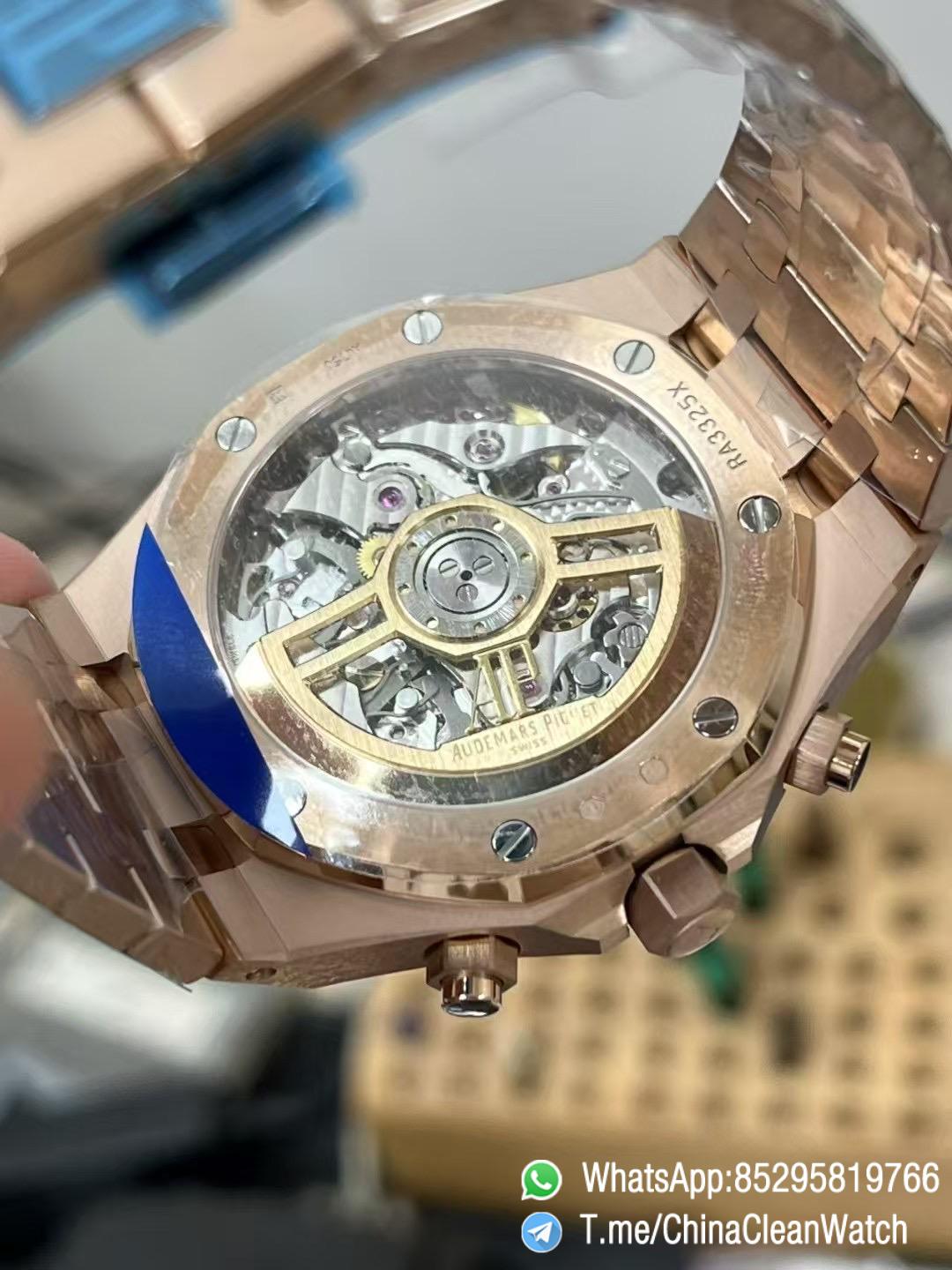 APS Factory SuperClone AP Royal Oak Chrono 26240 Blue Dial Rose Gold Super Clone 4401 Movement 07 APS Factory SuperClone AP Royal Oak Chrono 26240 Blue Dial Rose Gold Super Clone 4401 Movement 07