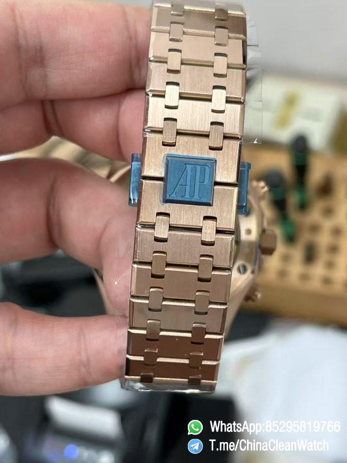 APS Factory SuperClone AP Royal Oak Chrono 26240 Blue Dial Rose Gold Super Clone 4401 Movement 08