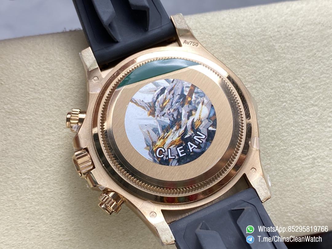 Clean Factory Daytona 126515LN 18K Rose Gold Plated Case Black and Rose Gold Dial Oysterflex Strap SH4131 06 Clean Factory Daytona 126515LN 18K Rose Gold Plated Case Black and Rose Gold Dial Oysterflex Strap SH4131 06