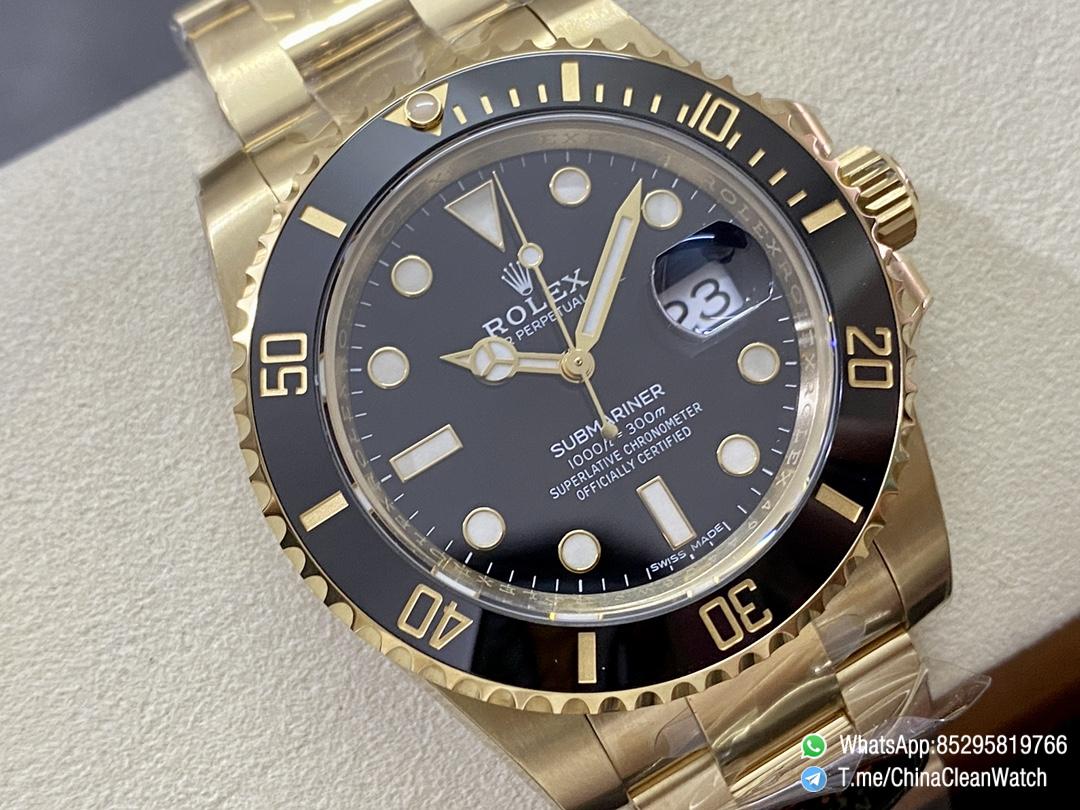 VS Factory Submariner 116618LN 40mm Black Dial Ceramic Bezel Full Yellow Gold Case Oyster Bracelet DanDong 3135 Movement 02 VS Factory Submariner 116618LN 40mm Black Dial Ceramic Bezel Full Yellow Gold Case Oyster Bracelet DanDong 3135 Movement 02