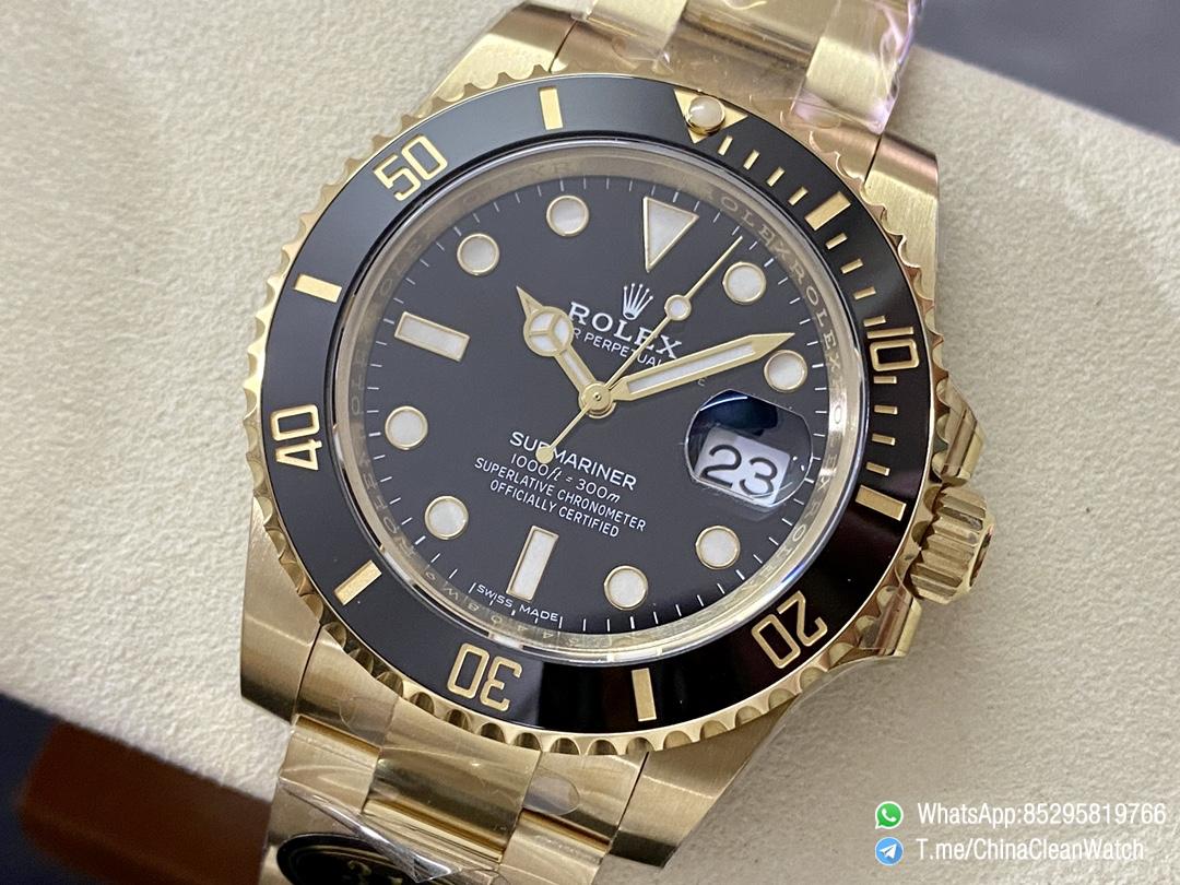 VS Factory Submariner 116618LN 40mm Black Dial Ceramic Bezel Full Yellow Gold Case Oyster Bracelet DanDong 3135 Movement 03 VS Factory Submariner 116618LN 40mm Black Dial Ceramic Bezel Full Yellow Gold Case Oyster Bracelet DanDong 3135 Movement 03