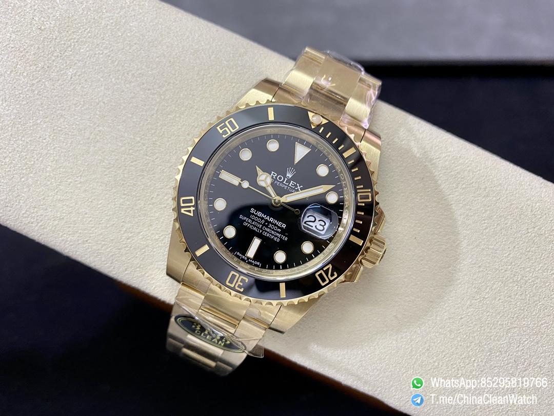 VS Factory Submariner 116618LN 40mm Black Dial Ceramic Bezel Full Yellow Gold Case Oyster Bracelet DanDong 3135 Movement 04 VS Factory Submariner 116618LN 40mm Black Dial Ceramic Bezel Full Yellow Gold Case Oyster Bracelet DanDong 3135 Movement 04