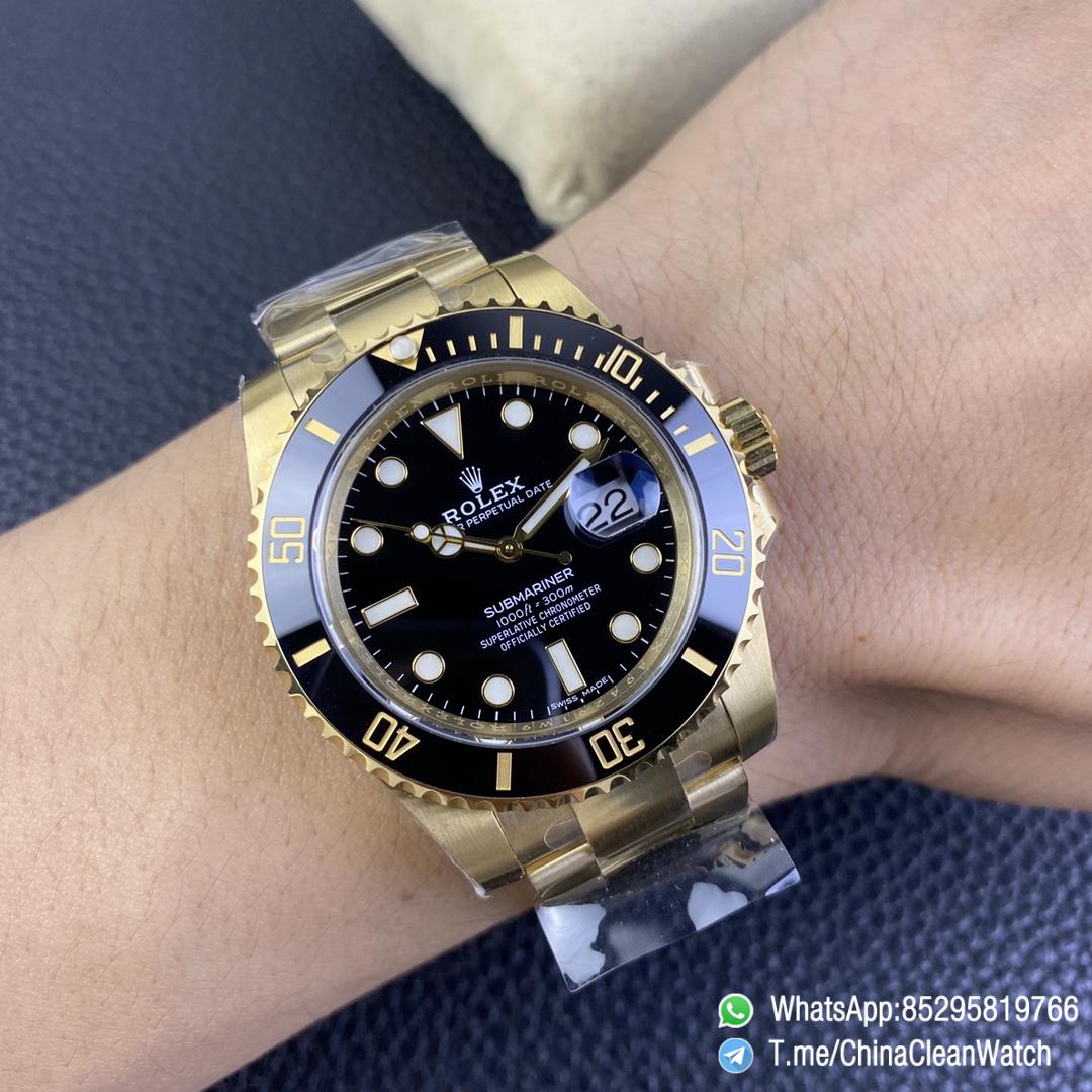 VS Factory Submariner 116618LN 40mm Black Dial Ceramic Bezel Full Yellow Gold Case Oyster Bracelet DanDong 3135 Movement 10 VS Factory Submariner 116618LN 40mm Black Dial Ceramic Bezel Full Yellow Gold Case Oyster Bracelet DanDong 3135 Movement 10