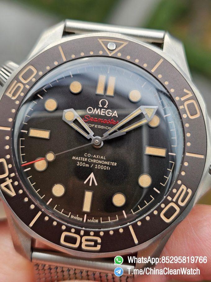 VSF Omega Seamaster 300 No Time to Die James Bond Titanium Case Titanium Mesh Bracelet A8806 Cal.8806 03