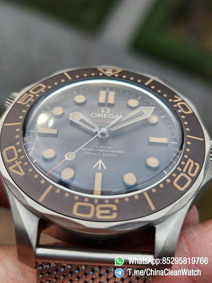 VSF Omega Seamaster 300 No Time to Die James Bond Titanium Case Titanium Mesh Bracelet A8806 Cal.8806 04