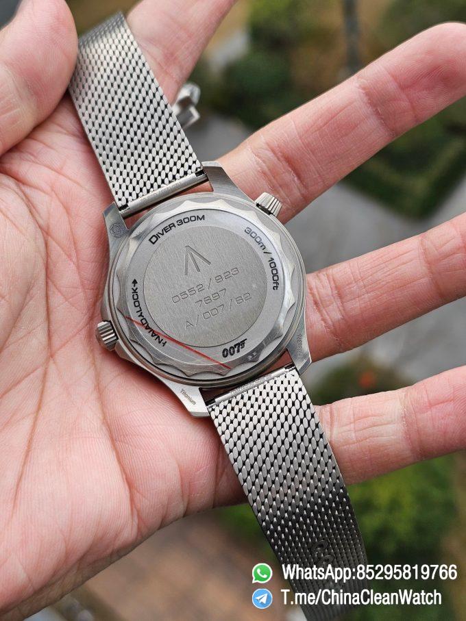 VSF Omega Seamaster 300 No Time to Die James Bond Titanium Case Titanium Mesh Bracelet A8806 Cal.8806 07