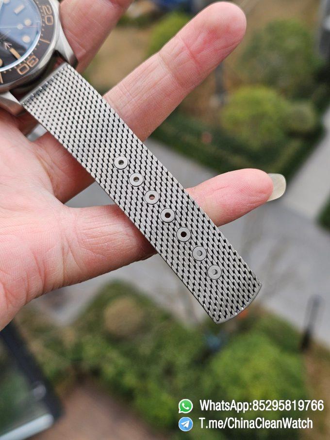 VSF Omega Seamaster 300 No Time to Die James Bond Titanium Case Titanium Mesh Bracelet A8806 Cal.8806 08
