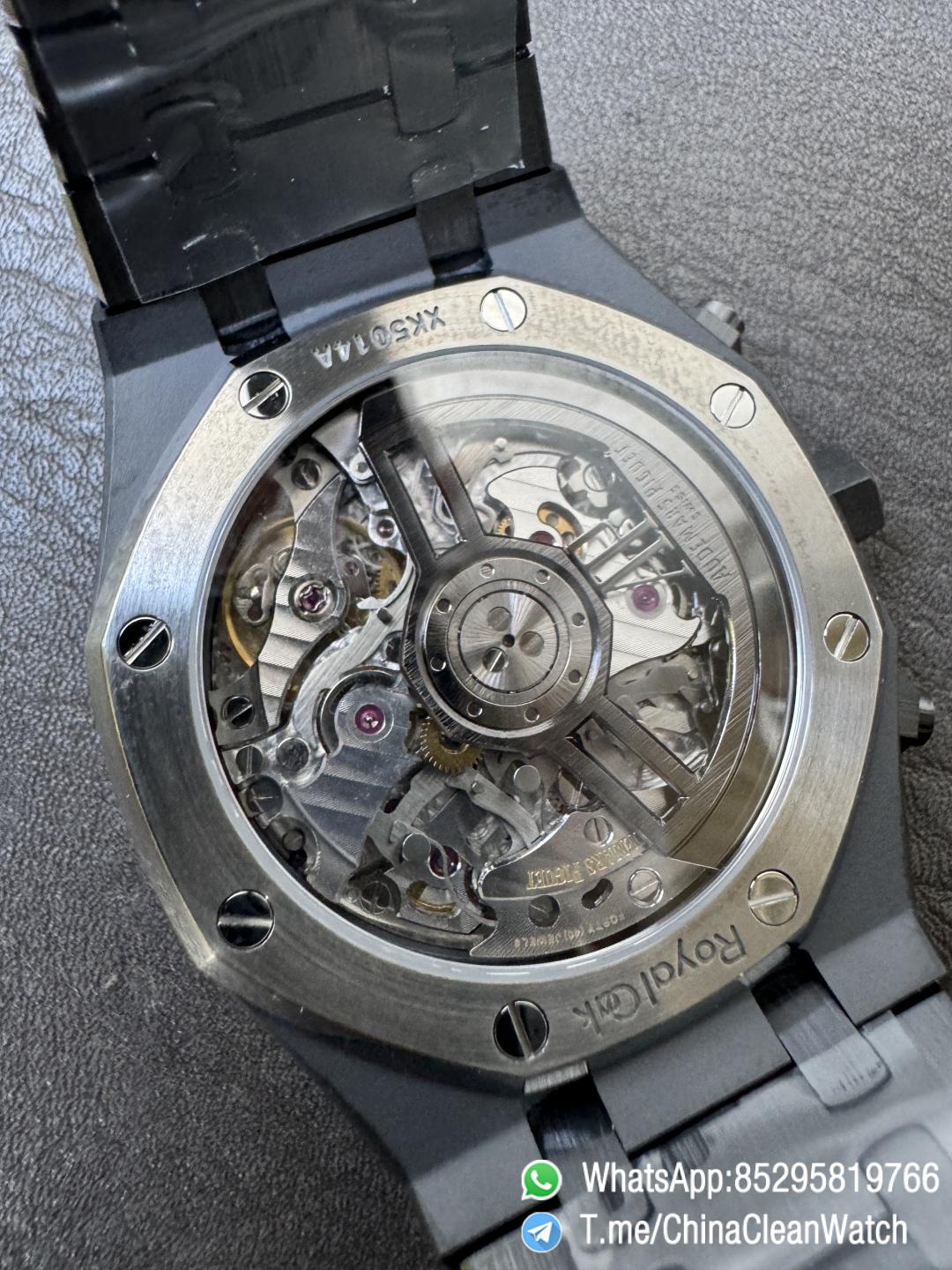 APS Factory Super Clone AP Royal Oak Chrono 26240 Black Dial Black Ceramic Case and Bracelet SuperClone 4401 Movement 10 APS Factory Super Clone AP Royal Oak Chrono 26240 Black Dial Black Ceramic Case and Bracelet SuperClone 4401 Movement 10