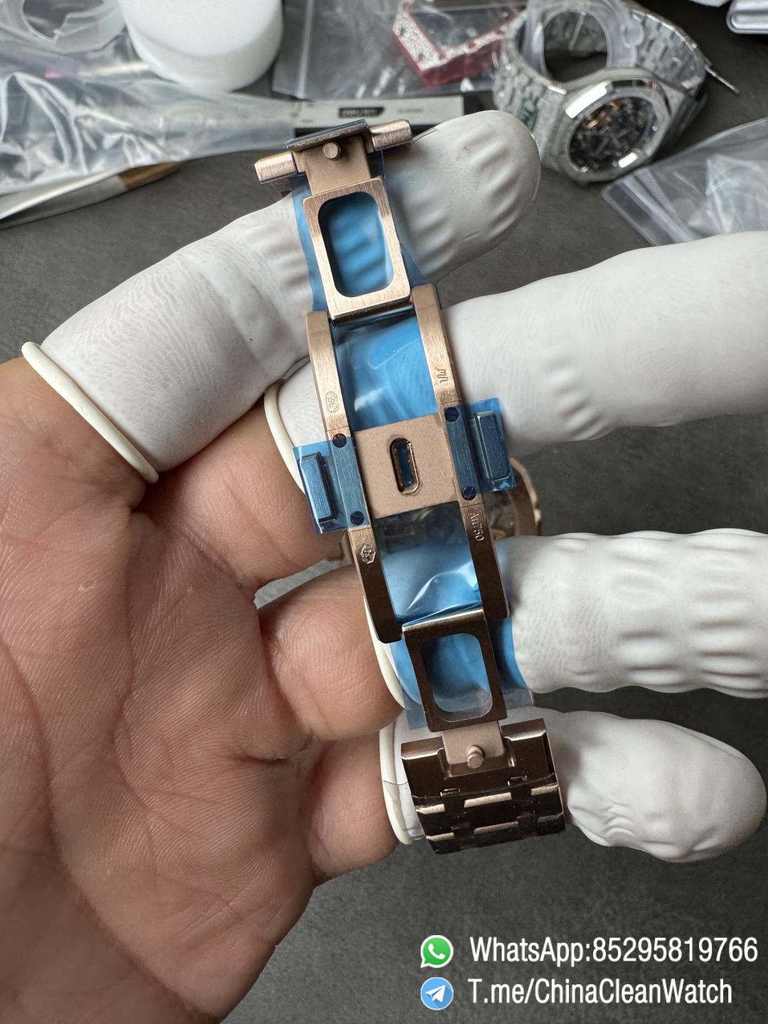 APS Factory Super Clone AP Royal Oak Chrono 26240 Green Dial on Rose Gold Case and Bracelet SuperClone 4401 Movement 13 APS Factory Super Clone AP Royal Oak Chrono 26240 Green Dial on Rose Gold Case and Bracelet SuperClone 4401 Movement 13