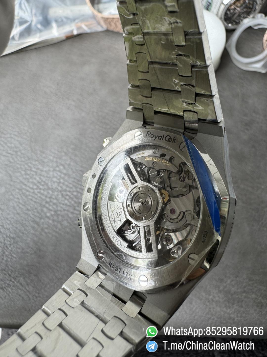 APS Factory Super Clone AP Royal Oak Chrono 26240 Purple Dial on Stainless Steel Case and Bracelet SuperClone 4401 Movement 08 APS Factory Super Clone AP Royal Oak Chrono 26240 Purple Dial on Stainless Steel Case and Bracelet SuperClone 4401 Movement 08